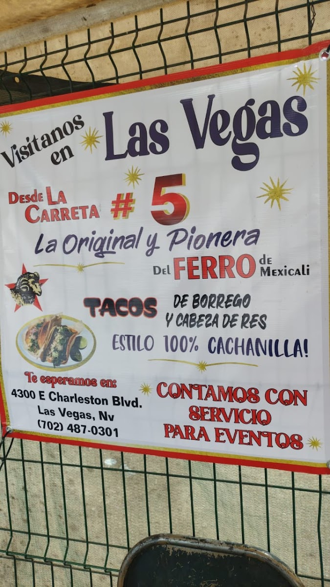 Tacos del Ferrocarril de Borrego Menu - Image 1
